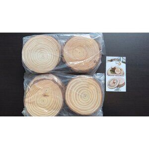 20Pcs Unfinished Wood Slices | Rustic Craft Kit for Wedding & DIY Decor